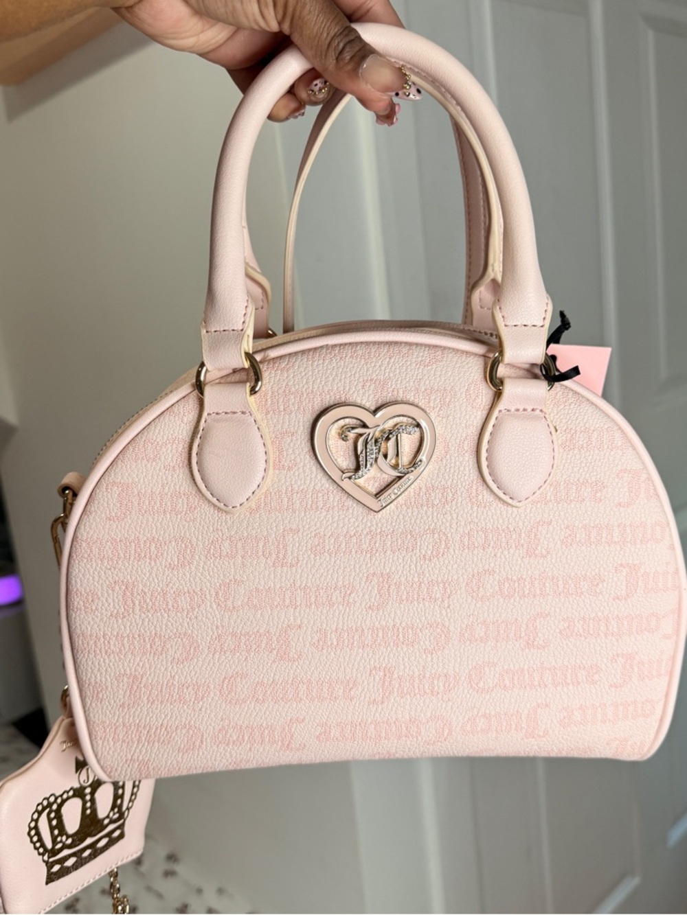 Juicy Couture Flawless Dome  Pink Top-Handle Satchel